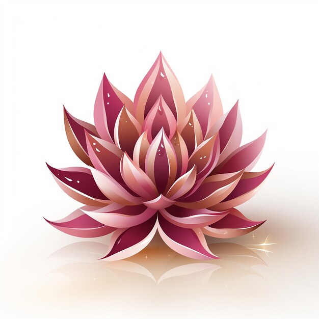 Foto Rosa Lotusblume Hintergrund 3D-Renderillustration