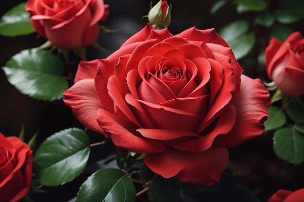 La foto de la rosa roja