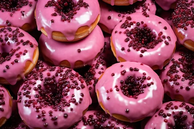 La foto de las rosquillas de Boysenberry Bonanza