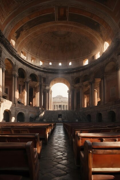 foto de la ruina del coliseo de roma