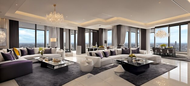 Foto de una sala de estar moderna con muebles blancos y diseño minimalista