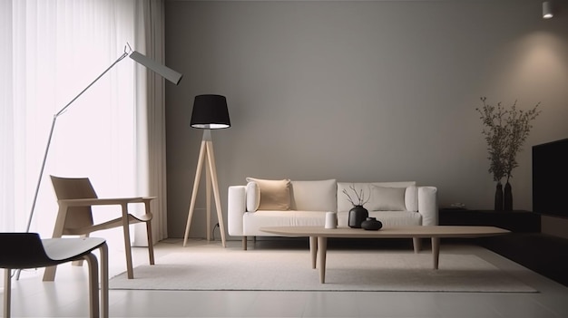 foto de salón minimalista con decoración de muebles