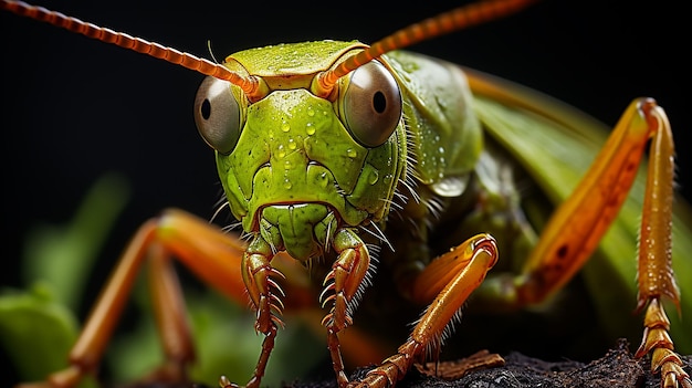 una foto de un saltamontes