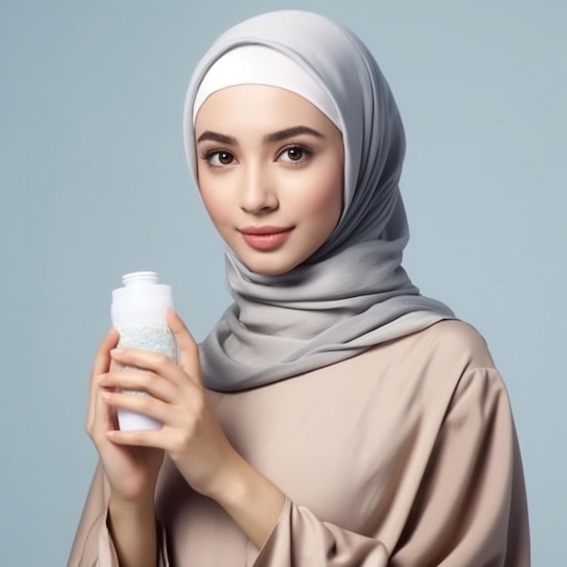 Foto schöne Frau mit Hijab