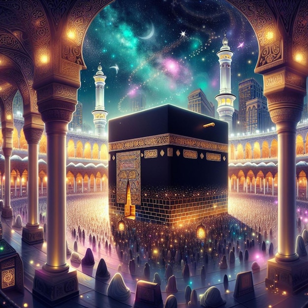 Foto schöne Kaaba Hajj Spirituelle Bedeutung der Kaaba im Islam 1