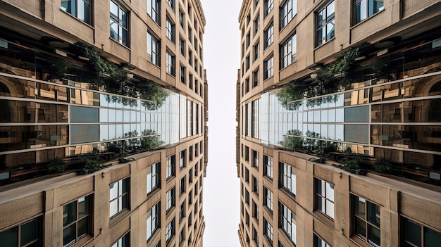Foto una foto de la simetría urbana