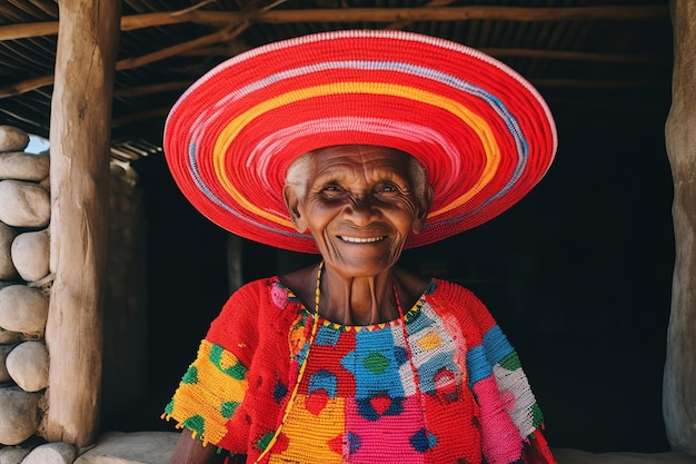 Foto sincera de una dama con una sonrisa genuina y alegre.