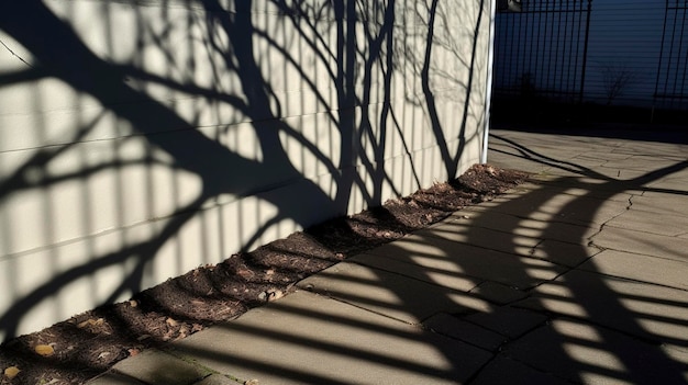 Foto una foto de sombras intrigantes