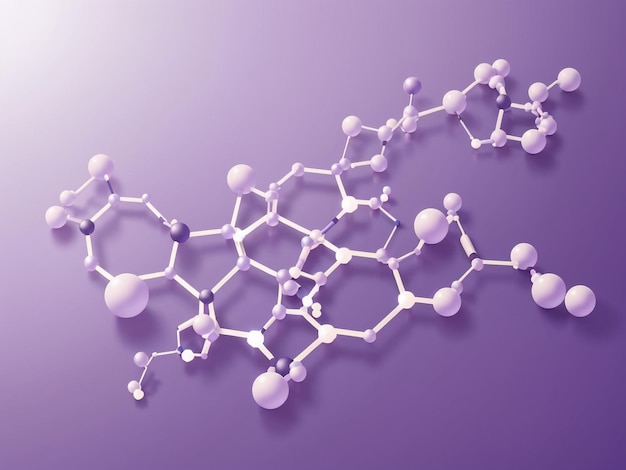 Foto stock de estrutura molecular abstrata de maravilhas moleculares para a ciência