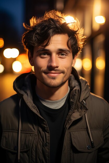 Foto de stock de un hombre sonriente