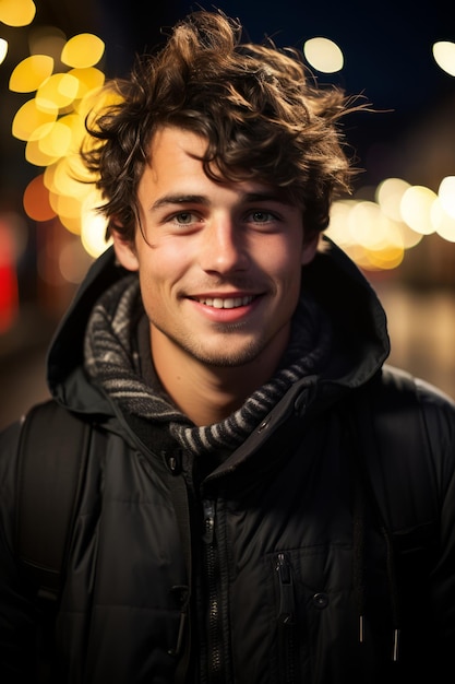 Foto de stock de un hombre sonriente