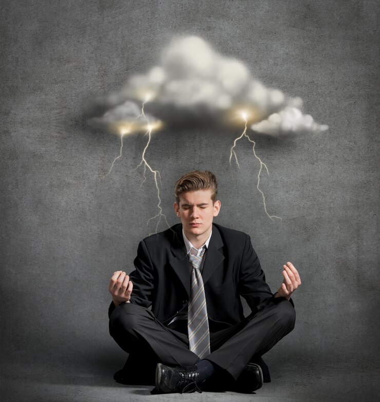 La foto de stock de la idea de la tormenta cerebral