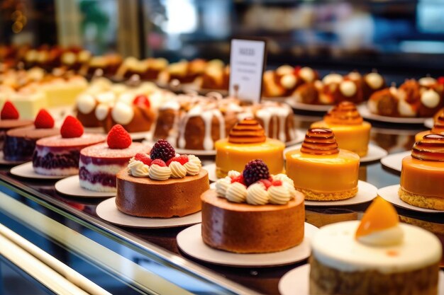 foto de stock del interior de la panadería IA generativa