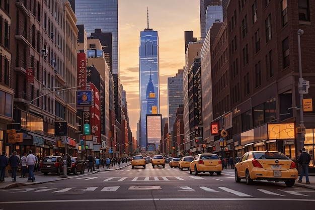 Foto Straße in New York City Blick wunderschön