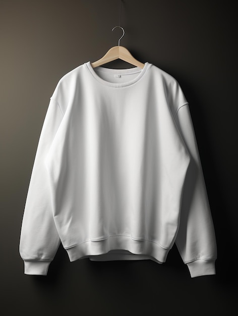 Foto de sudadera en blanco para diseño de maqueta