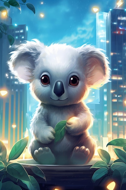 Foto süßer Baby-Koala