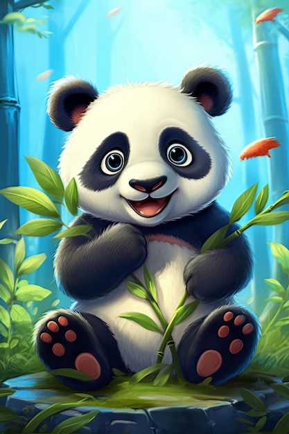 Foto süßer Babypanda