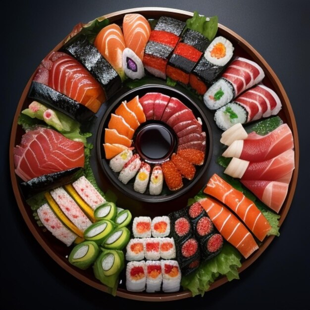 Una foto de sushi.