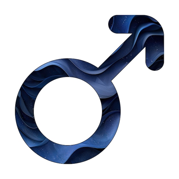 Foto-Symbol männliches blaues Gradient Hintergrund-Stil-Design