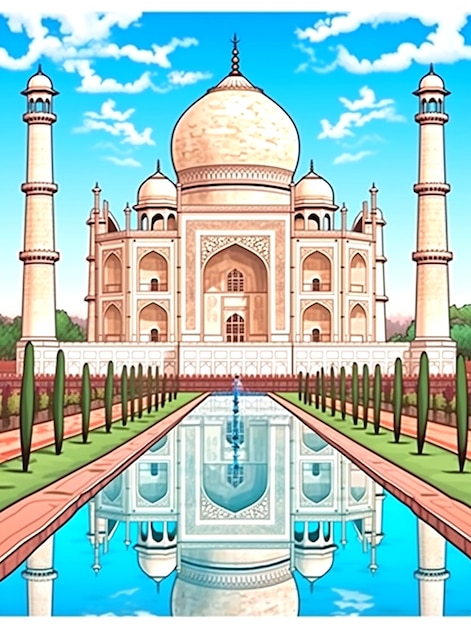 una foto del taj mahal