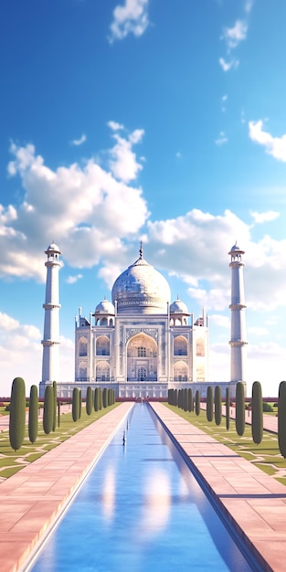 una foto del taj mahal