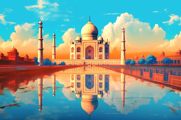 una foto del taj mahal