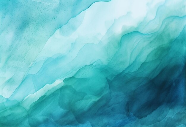 Foto de teal bleu gree mezcla abstracta de acuarela con textura de gradiente y diseño de fondo