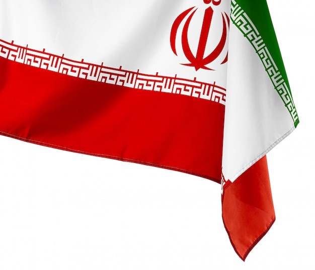 Foto de tela bandera de Irán cerca