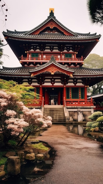 foto de un templo japonés