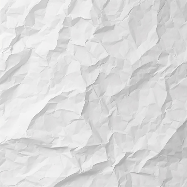 Foto de textura de papel arrugado y arrugado blanco brillante transparente