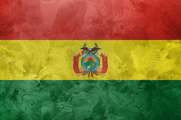 Foto texturizada de la bandera de Bolivia