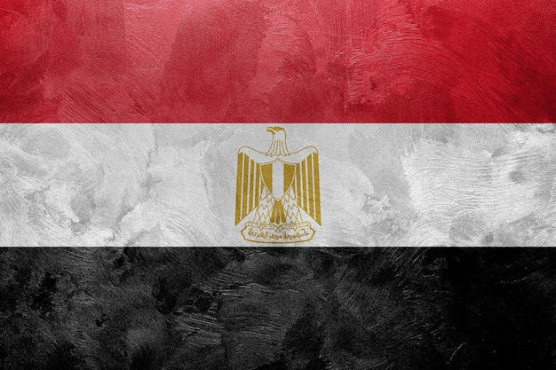 Foto texturizada de la bandera de Egipto