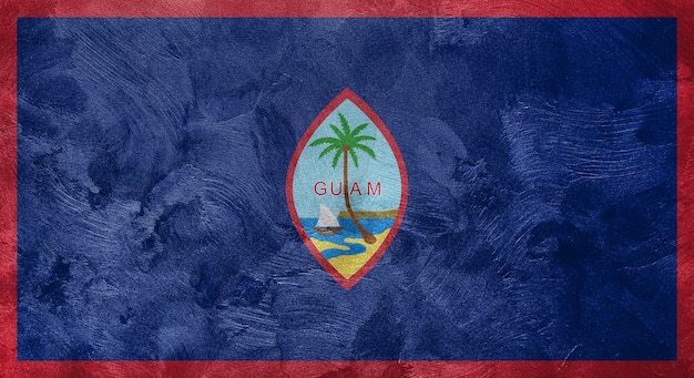 Foto texturizada de la bandera de Guam