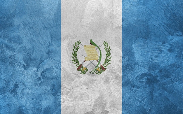 Foto texturizada de la bandera de Guatemala