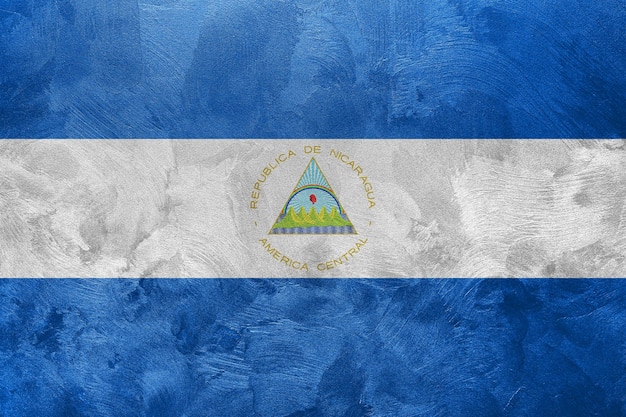 Foto texturizada de la bandera de Nicaragua