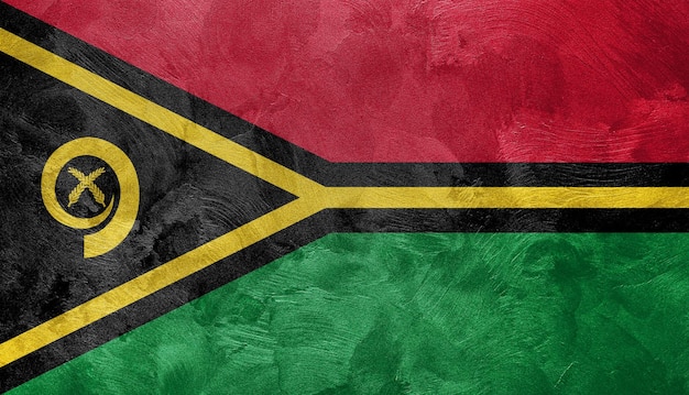 Foto texturizada de la bandera de Vanuatu