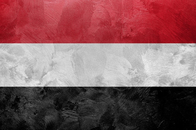 Foto texturizada de la bandera de Yemen
