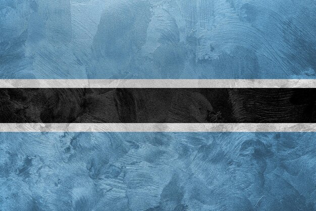 Foto texturizada da bandeira do Botswana