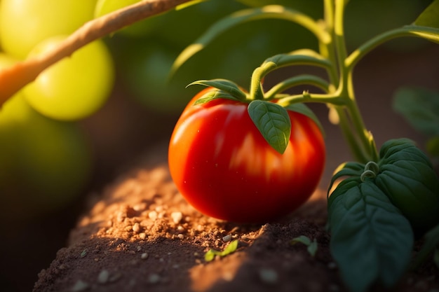 Foto de tomates rojos en la naturaleza.