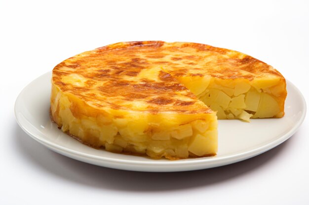 Foto una foto de tortilla española.