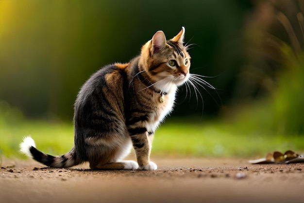 foto um gato e um rato se olhando