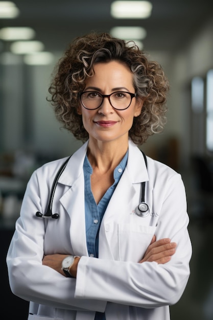 Foto um médico no hospital