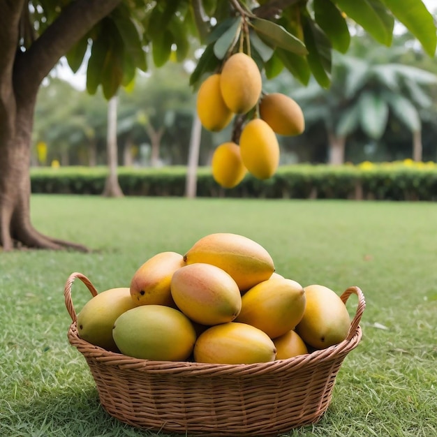 Foto und Mango-Hintergrund