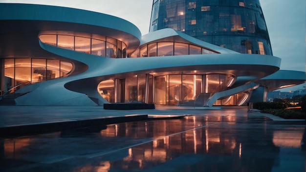 Foto urbane abstrakte futuristische Architektur