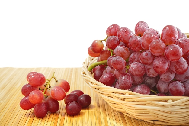 Foto de uvas rojas sin semillas