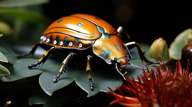 Foto una foto con una variedad de insectos