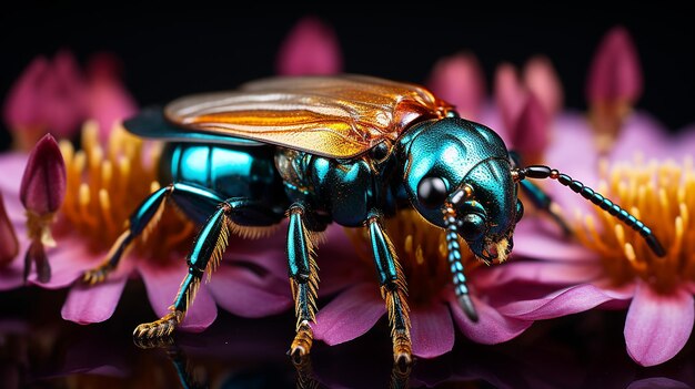 una foto con una variedad de insectos