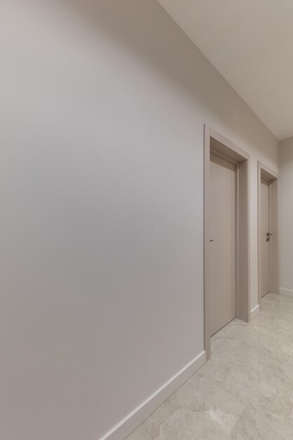 Foto vertical del corredor en color beige con estilo Diseño interior del apartamento Diseño en tonos beige