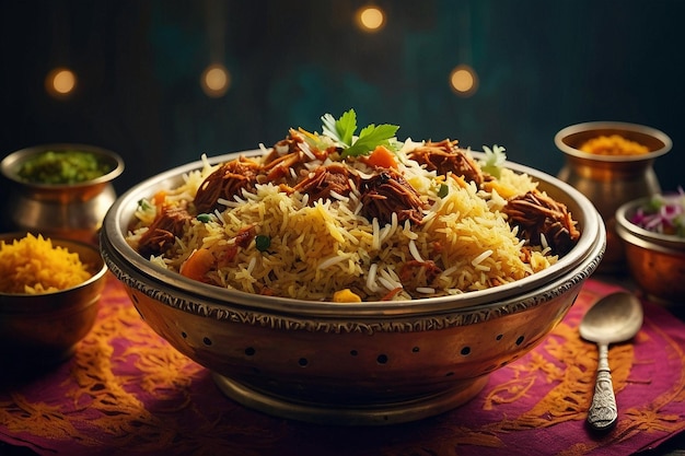 foto vibrante de Biryani Festive Flavors