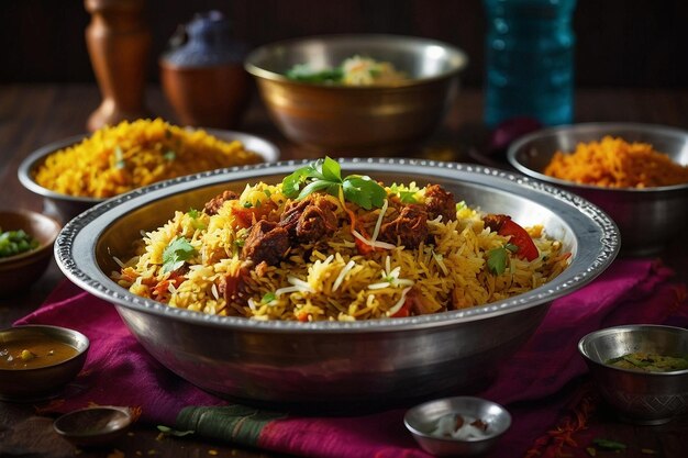 Foto vibrante de Crônicas de Biriyani saborosa